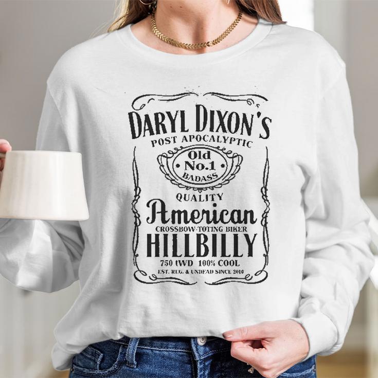 “Daryl Dixon Hillbilly Walking Dead Long Sleeve T-Shirt Gifts for Her