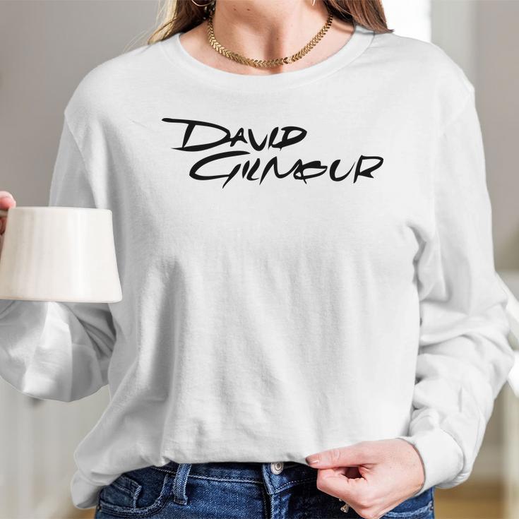 David Gilmour Logo Long Sleeve T-Shirt Gifts for Her