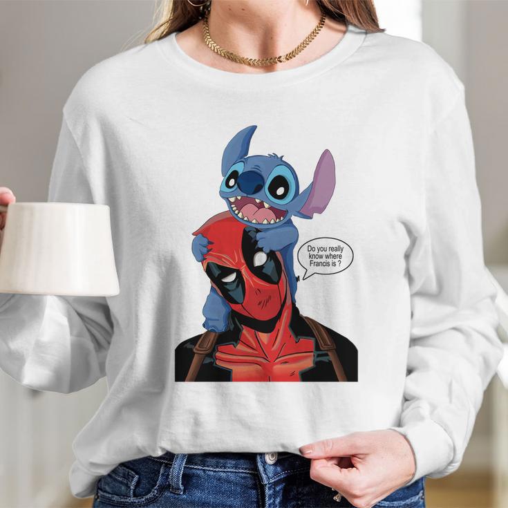 Deadpool StitchShirt Long Sleeve T-Shirt Gifts for Her