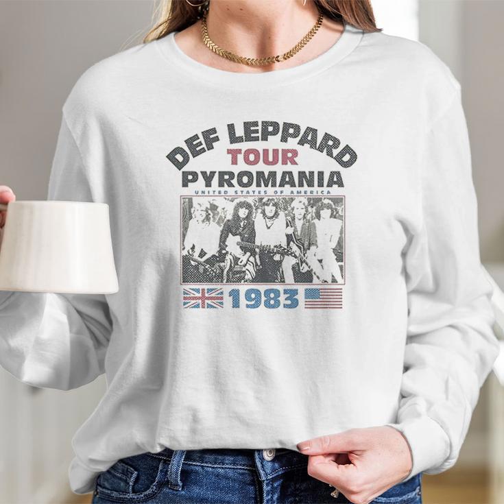 Def Leppard Pyromania Tour Long Sleeve T-Shirt Gifts for Her