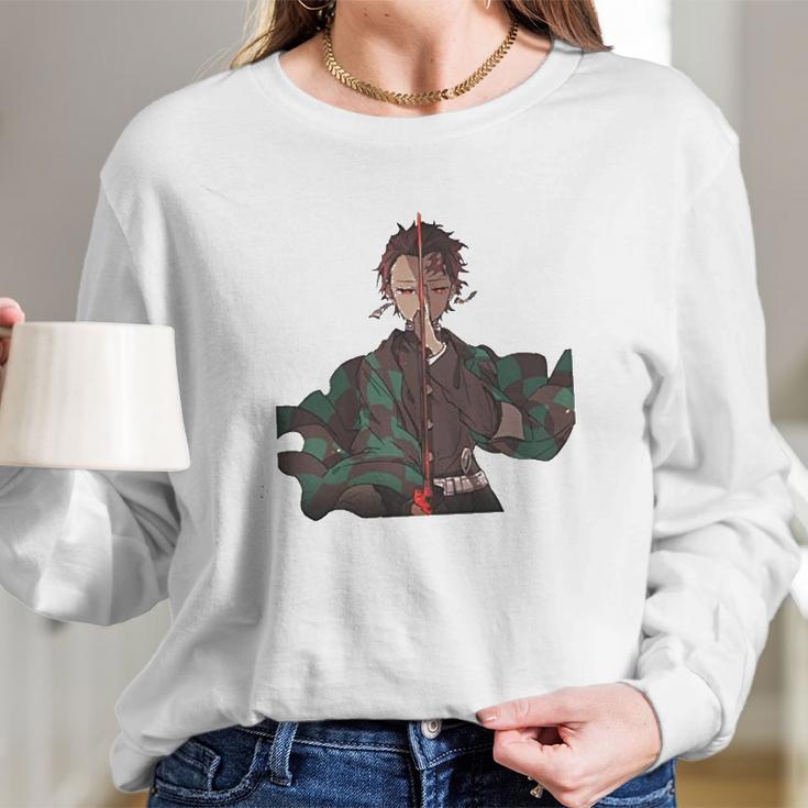 Demon Slayer Man Long Sleeve T-Shirt Gifts for Her