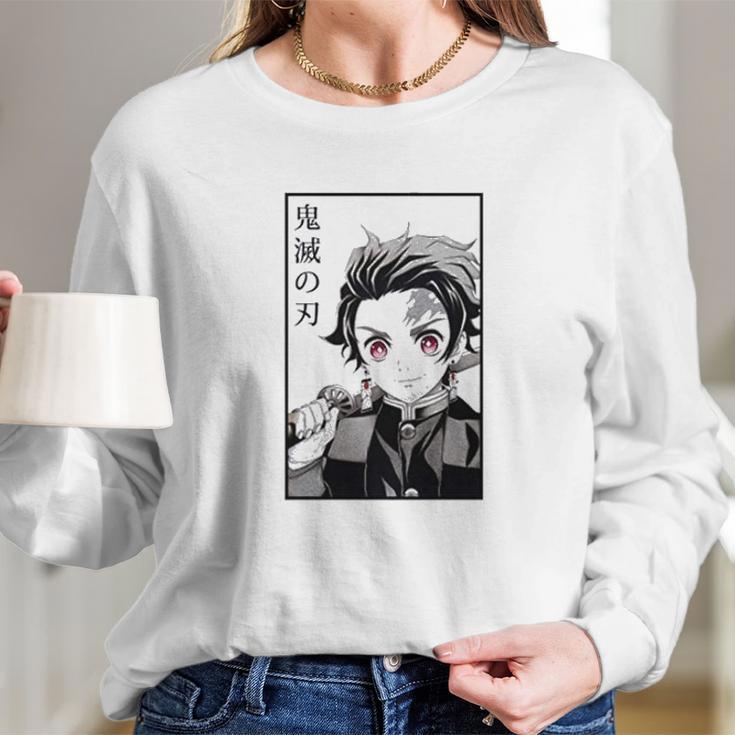 Demon Slayer Tanjiro Kamado And Nezuko Kamado Long Sleeve T-Shirt Gifts for Her