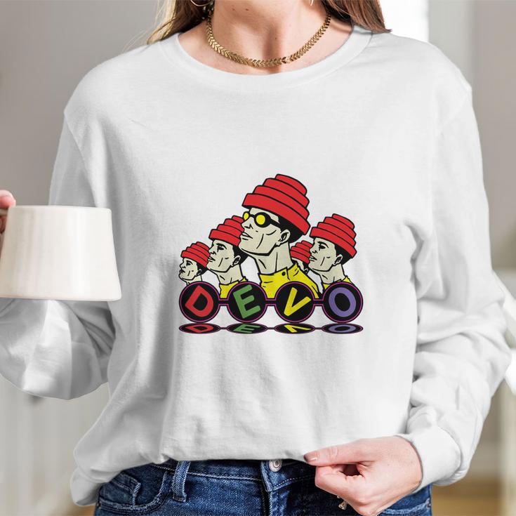 Devo Band Cute Men Music Band Long Sleeve T-Shirt Gifts for Her