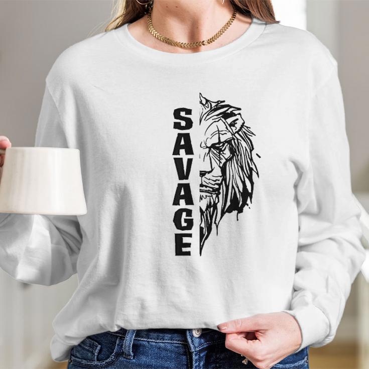 Disney Lion King Live Action Savage Long Sleeve T-Shirt Gifts for Her