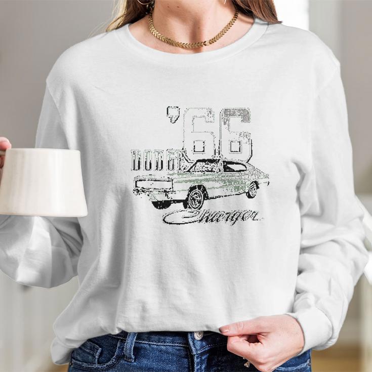 Dodge 66 Charger Graphic Long Sleeve T-Shirt Gifts for Her