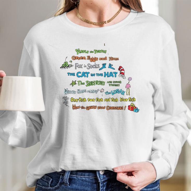 Dr Seuss Book Title Long Sleeve T-Shirt Gifts for Her