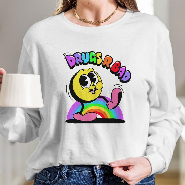 Drugs R Bad Long Sleeve T-Shirt Gifts for Her