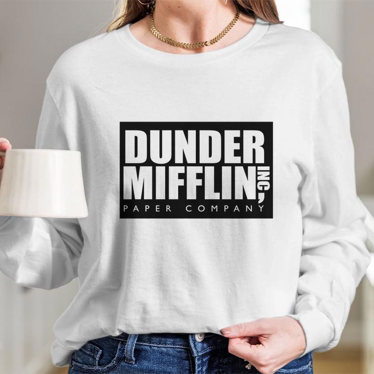 Dunder Mifflin Paper Company Long Sleeve T-Shirt Gifts for Her