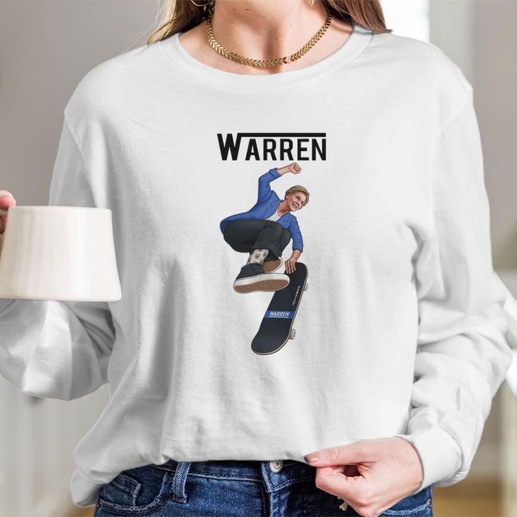 Elizabeth 2020 Warren Vans Logo Parody Long Sleeve T-Shirt Gifts for Her