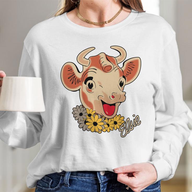 Elsie The Cow Long Sleeve T-Shirt Gifts for Her