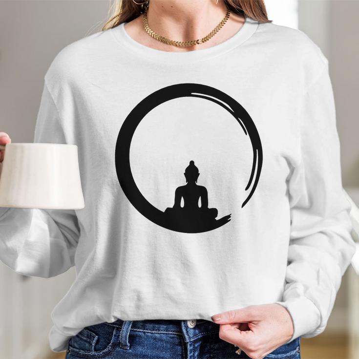 Enso Zen Meditation Buddha Buddhism Japan Long Sleeve T-Shirt Gifts for Her