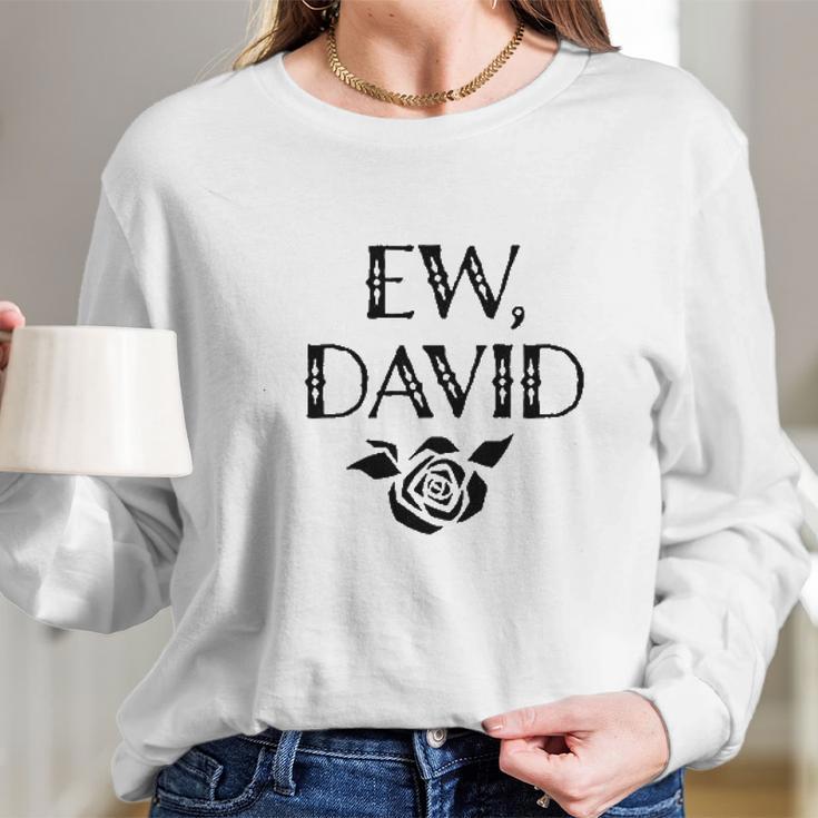 Ew David Alexis Moira Rose Merchandise Black Full Long Sleeve T-Shirt Gifts for Her