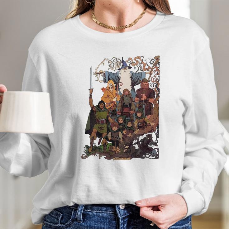 Fellowship Of The Ring Long Sleeve T-Shirt Gifts for Her