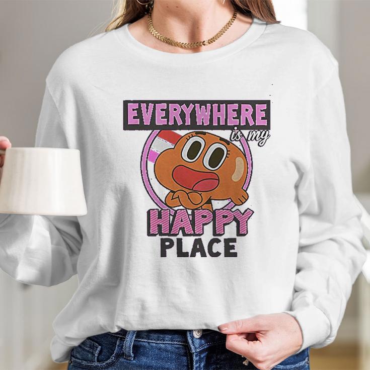 Fifth Sun Girls The Amazing World Of Gumball Darwins Place Long Sleeve T-Shirt Gifts for Her