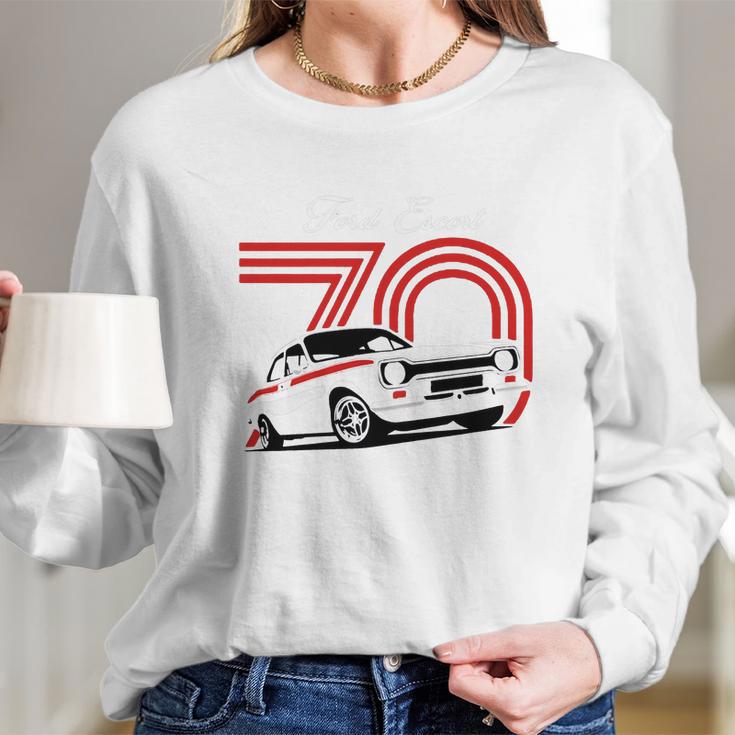 Ford Escort Long Sleeve T-Shirt Gifts for Her