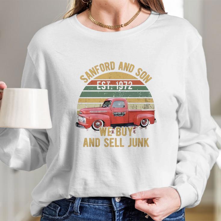 Fred Sanford We Buy And Sell Junk Retro Long Sleeve T-Shirt Gifts for Her