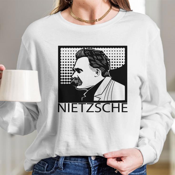 Friedrich Nietzsche T-Shirt Philosopher Philosophy Tee Long Sleeve T-Shirt Gifts for Her