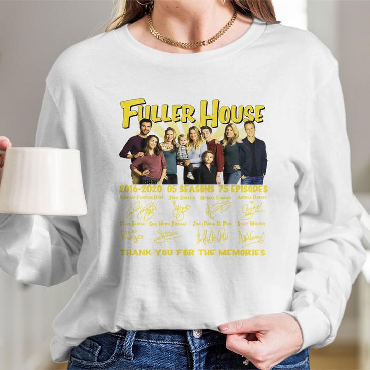 Fuller House 2016 2020 5 Seasons 75 Episodes Signatures Long Sleeve T-Shirt Gifts for Her