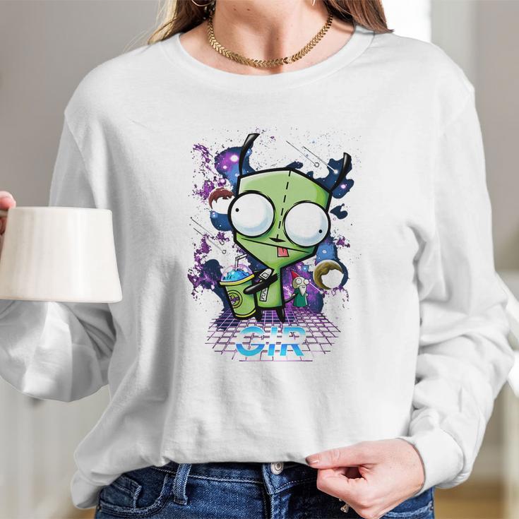 Funny Invader Zim Gir Long Sleeve T-Shirt Gifts for Her