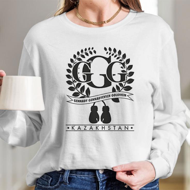 Gennady Golovkin Quote Long Sleeve T-Shirt Gifts for Her