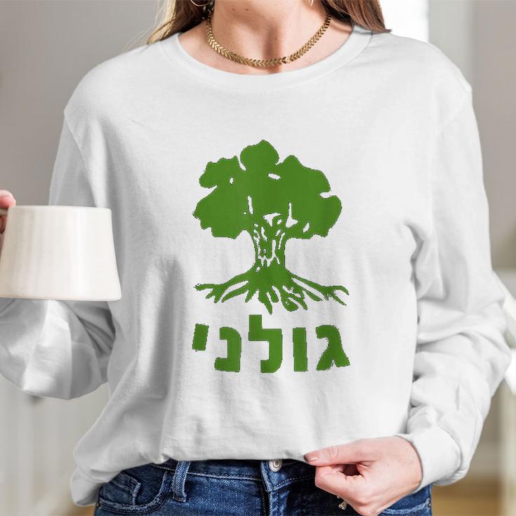 Golani Idf Brigade Israel Defense Force Army Long Sleeve T-Shirt Gifts for Her