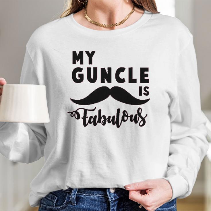 My Guncle Is Fabulous Long Sleeve T-Shirt Gifts for Her