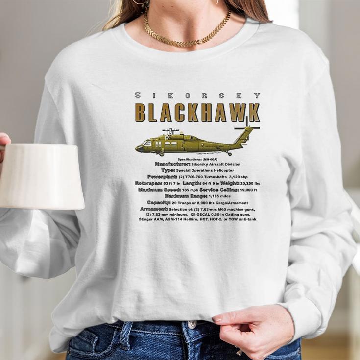 H60 Black Hawk Long Sleeve T-Shirt Gifts for Her