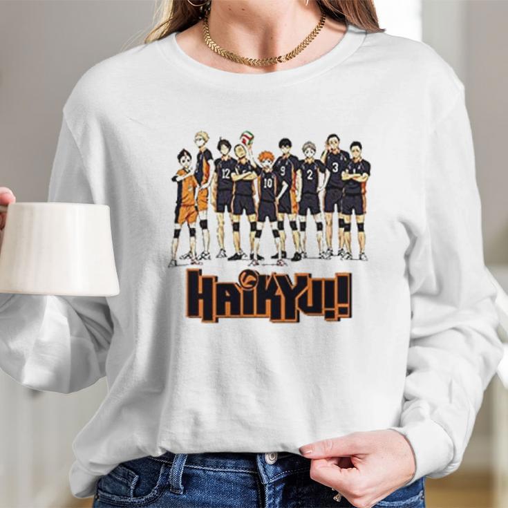 Haikyuu Retro Long Sleeve T-Shirt Gifts for Her