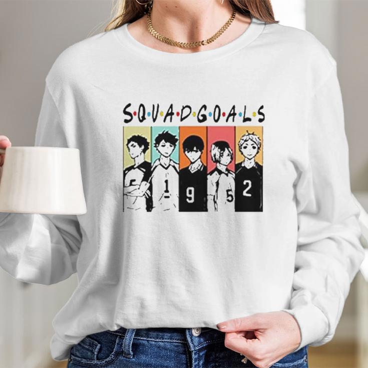 Haikyuu Squad Goals Gift Long Sleeve T-Shirt Gifts for Her