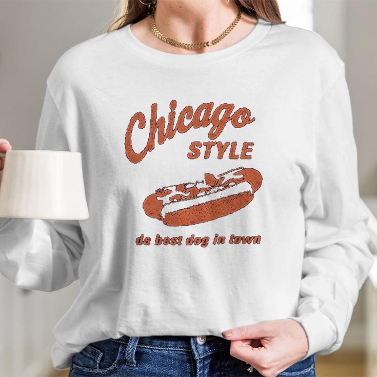 Hanes Chicago Humor Graphic Long Sleeve T-Shirt Gifts for Her