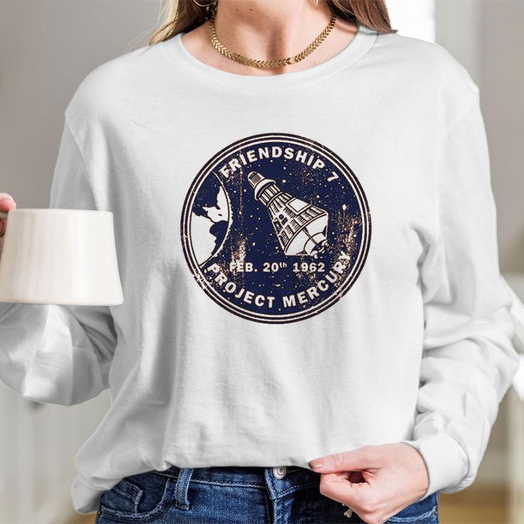 Hank Player Usa Nasa Project Mercury Long Sleeve T-Shirt Gifts for Her