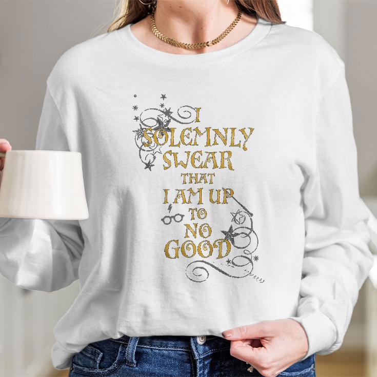 Harry Potter Solemnly Swear I Am Up To No Good Boys Long Sleeve T-Shirt Gifts for Her