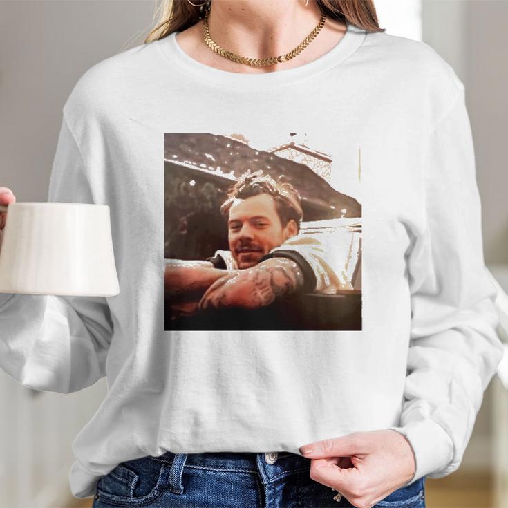 Harry Style Mustacherry Harry Edward Styles Long Sleeve T-Shirt Gifts for Her