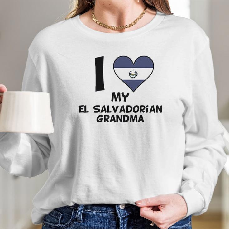 Heart My El Salvadorian Long Sleeve T-Shirt Gifts for Her