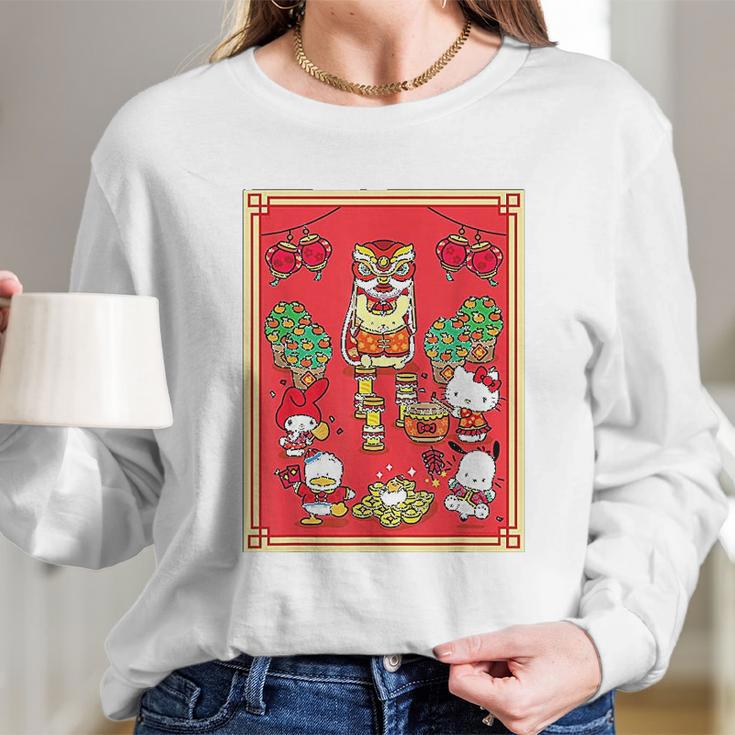 Hello Kitty And Friends Happy Lunar New Year Long Sleeve T-Shirt Gifts for Her