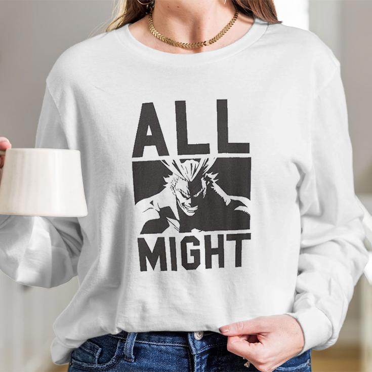 My Hero Academia All Might Long Sleeve T-Shirt Gifts for Her