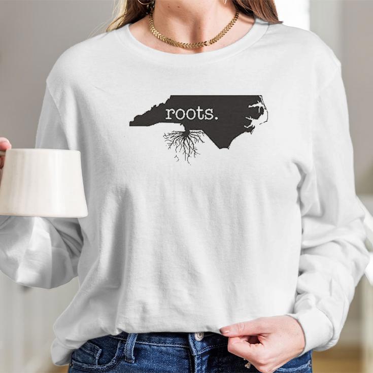 Home Roots State North Carolina Long Sleeve T-Shirt Gifts for Her