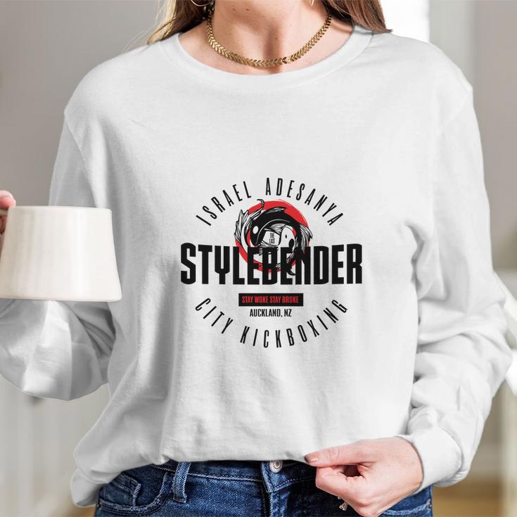 Israel Adesanya Stylebender City Kickboxing Long Sleeve T-Shirt Gifts for Her