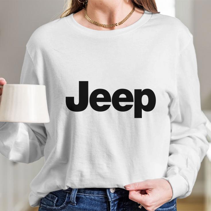 Jeep Classic Word Art Long Sleeve T-Shirt Gifts for Her