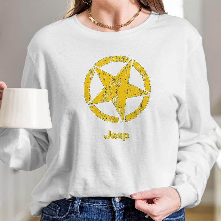 Jeep Willys Star Long Sleeve T-Shirt Gifts for Her