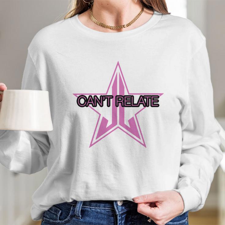 Jeffree Star Logo Cant Relate Long Sleeve T-Shirt Gifts for Her