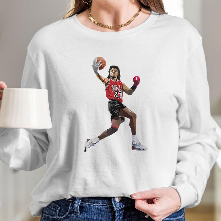 Jordan Like Mike Jackson Tyson Long Sleeve T-Shirt Gifts for Her