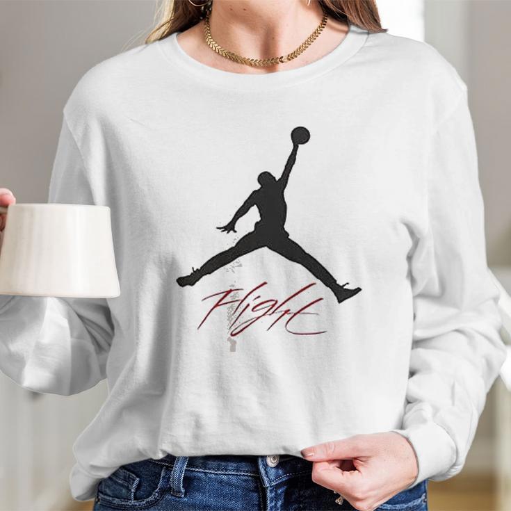 Jumpman Flight Long Sleeve T-Shirt Gifts for Her