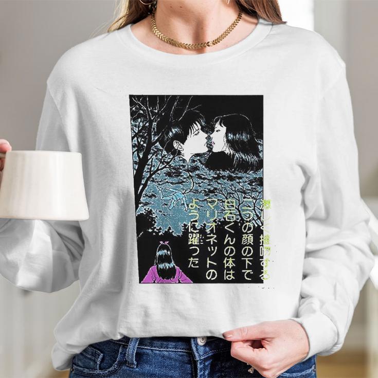 Junction Junji Ito Balloon Kiss Light Weight Crew Long Sleeve T-Shirt Gifts for Her