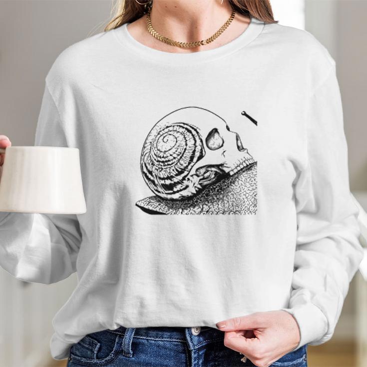 Junji Ito Junji Ito Skull Long Sleeve T-Shirt Gifts for Her