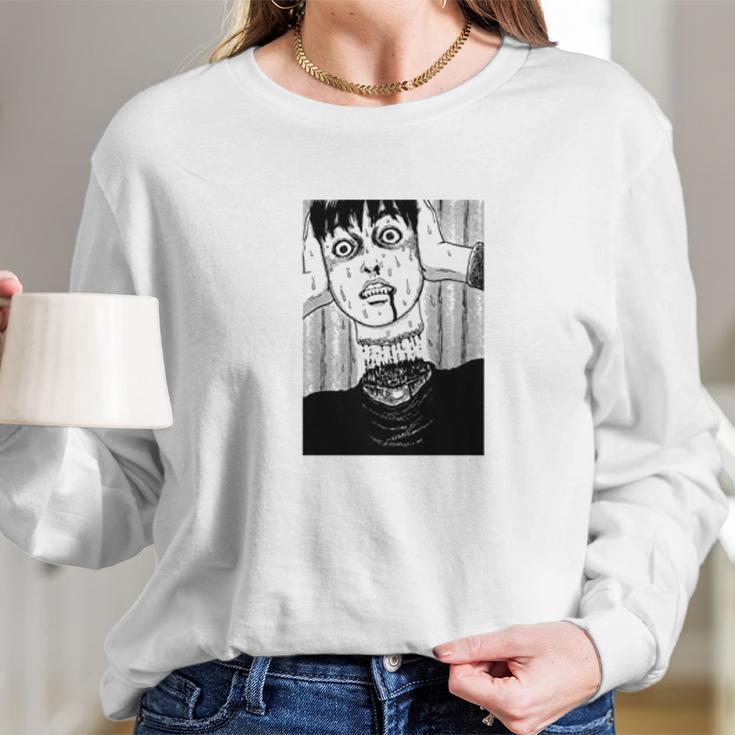 Junji Ito Tomio Head Long Sleeve T-Shirt Gifts for Her