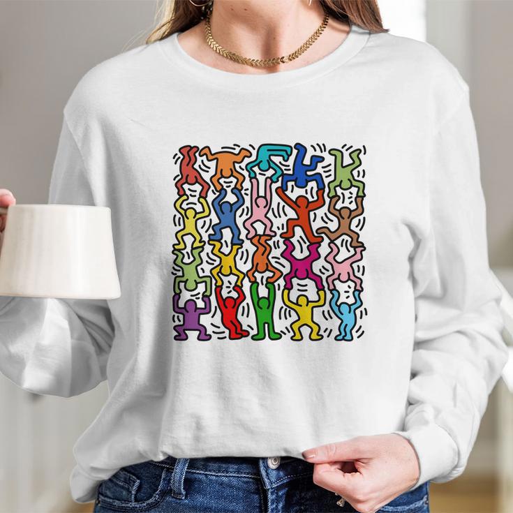 Keith Haring Gift Long Sleeve T-Shirt Gifts for Her