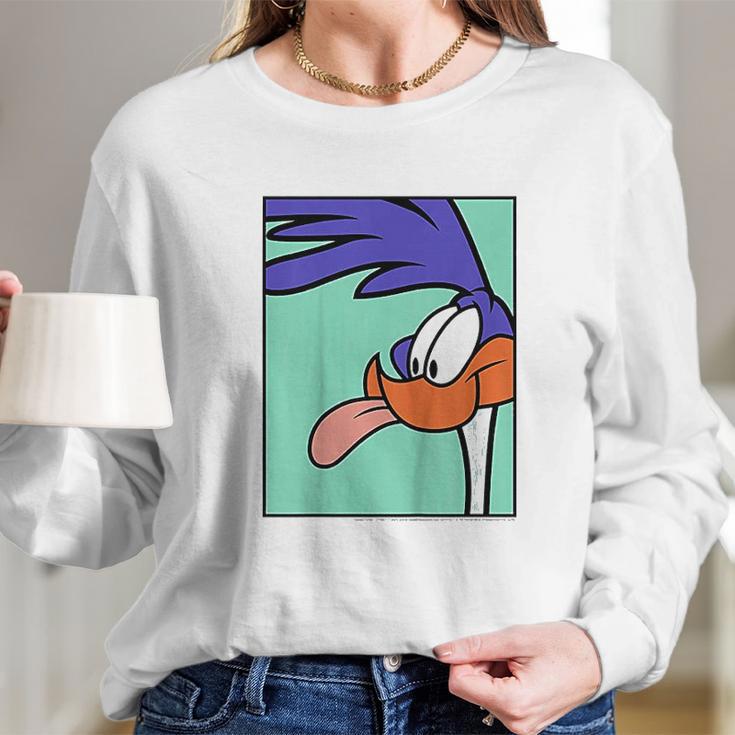 Kids Looney Tunes Road Runner Portrait Long Sleeve T-Shirt Gifts for Her