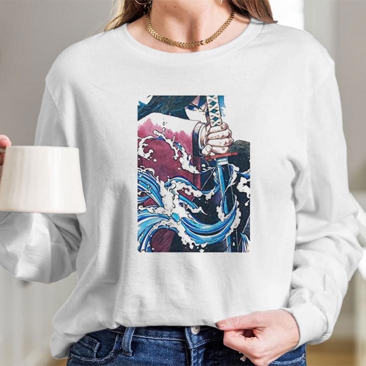 Kimetsu No Yaiba Demon Slayer Graphic Long Sleeve T-Shirt Gifts for Her