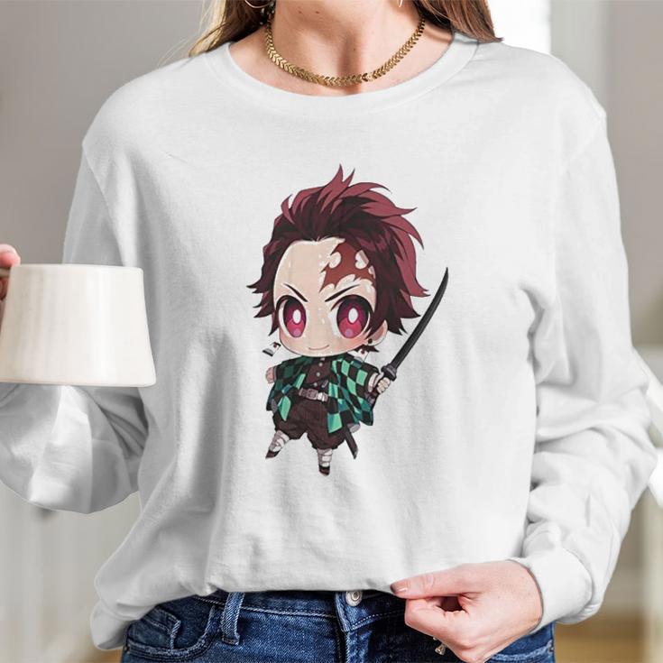 Kimetsu No Yaiba Demon Slayer Main Long Sleeve T-Shirt Gifts for Her